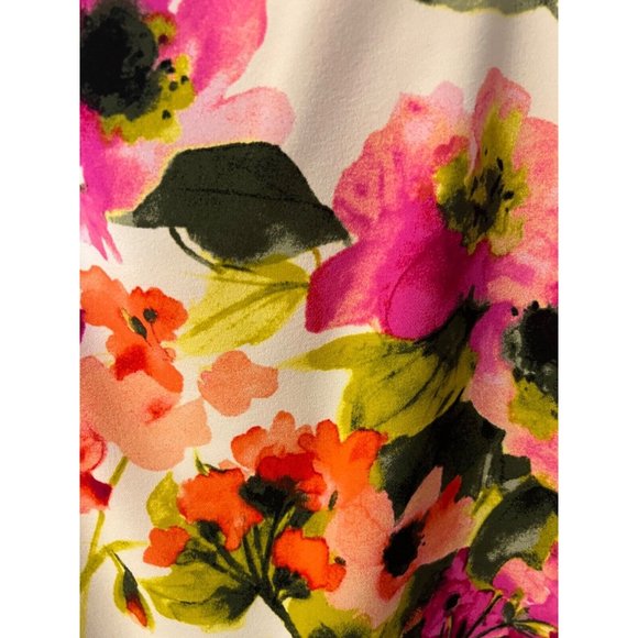 Ralph Lauren Dress 10 Floral Colorful Career Church Stretch Washable $155 - Picture 5 of 13